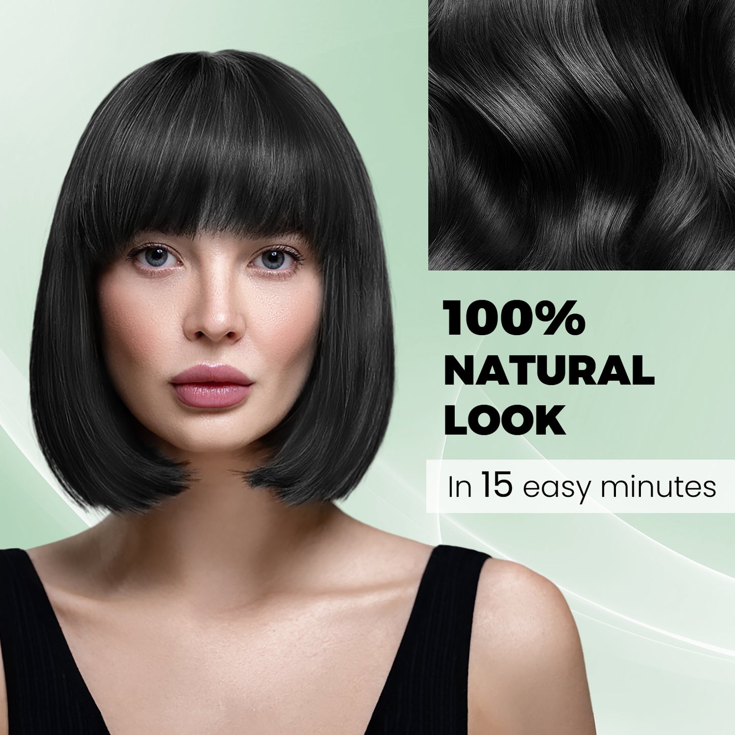 Black Hair Dye Shampoo 3 in 1，Argan Natural Herbal Formula Hair Color Shampoo Covers Gray Hair for Women and Men (16.9 fl.oz Black)